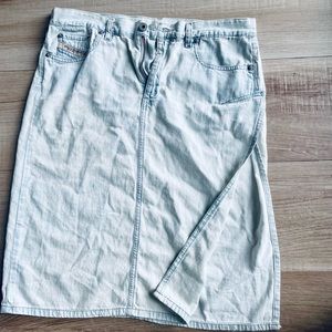 DIESEL Denim Skirt Side Slit 29
